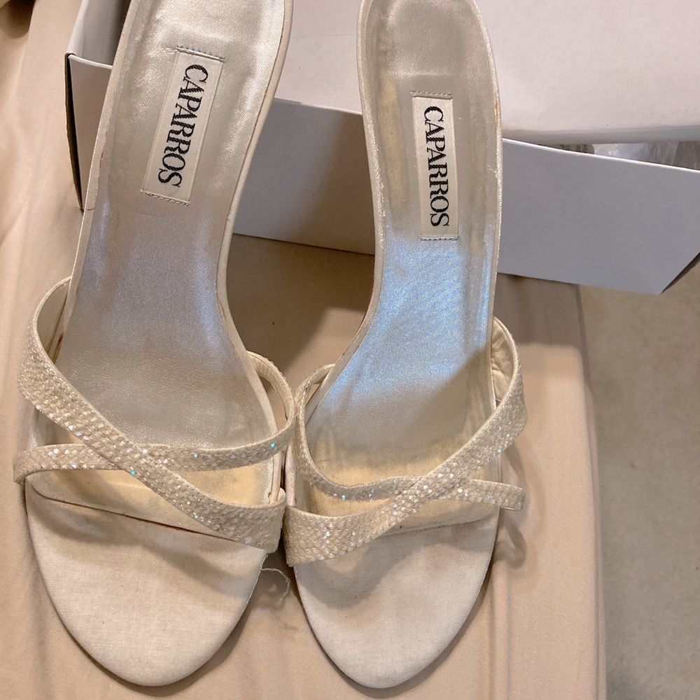 Caparros sparkly dress sandals, size 10B